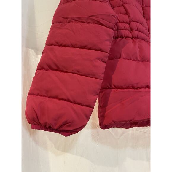 GAP Kids Puffer Coat Jacket Youth Girls Size XL Pink Zipper Fitted Pockets - Picture 2 of 8